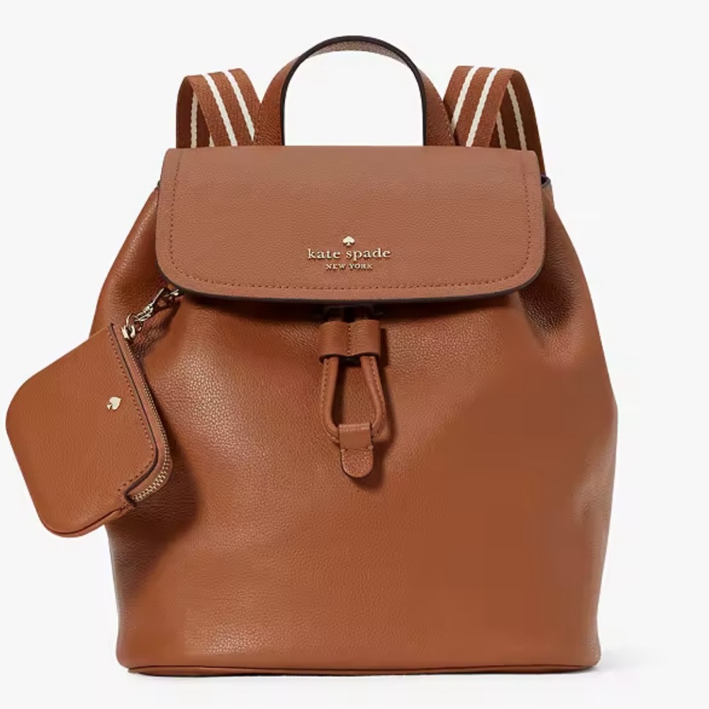 Kate Spade Brown Leather Backpack